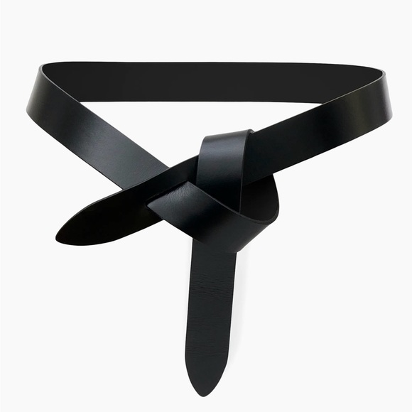 Isabel Marant Black Leather Belt - Picture 1 of 6